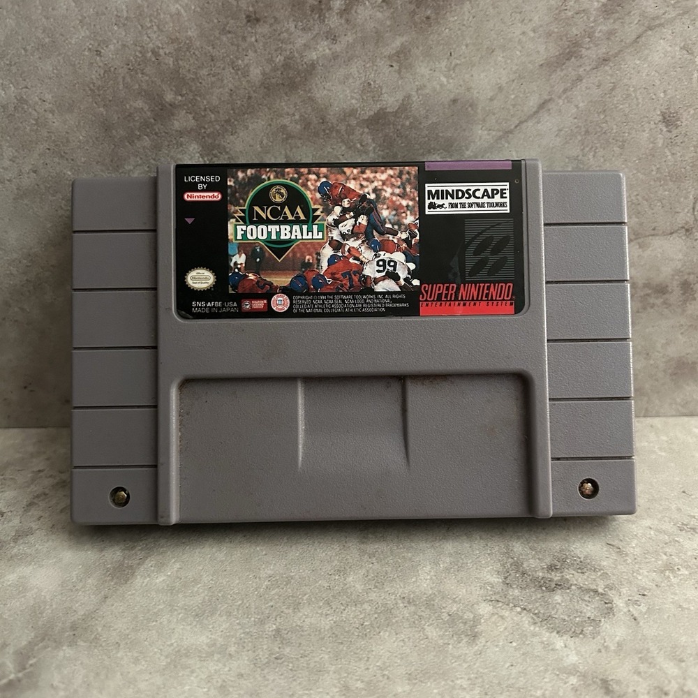 NCAA Football Super Nintendo SNES Video Game Cartridge Only